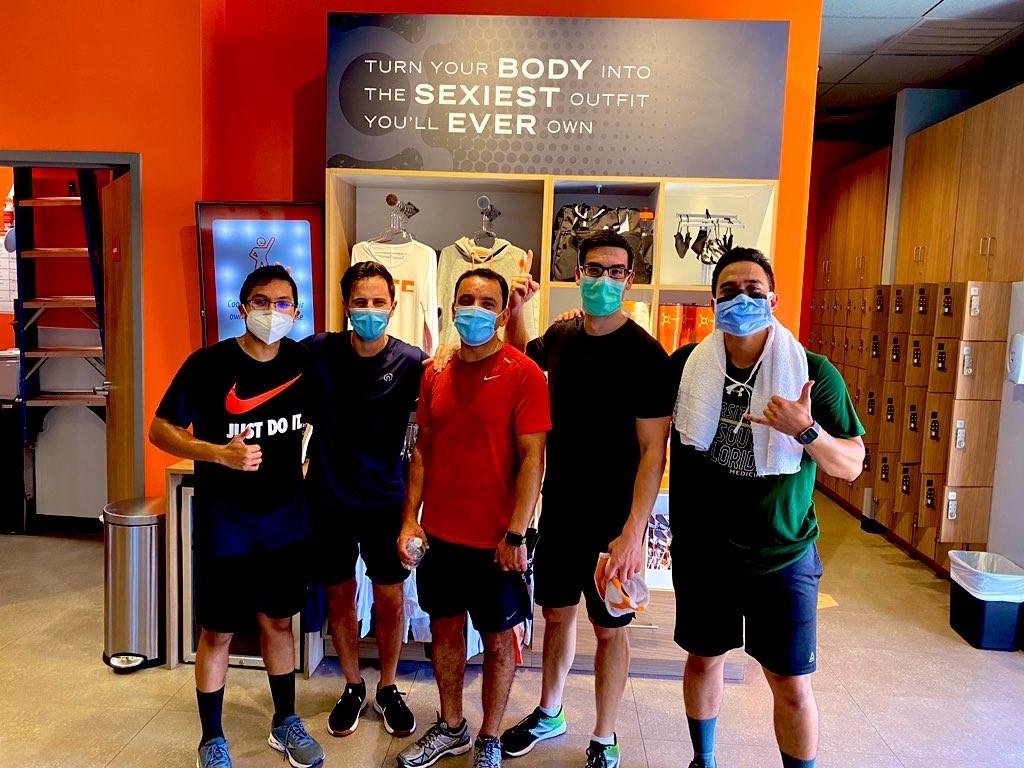 Urology residents join Dr. Mayer for some friendly competition at Orange Theory Fitness.