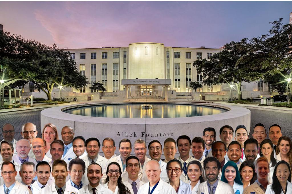 The entire Scott Department of Urology 2021 comes together while staying socially distanced for a department photo.