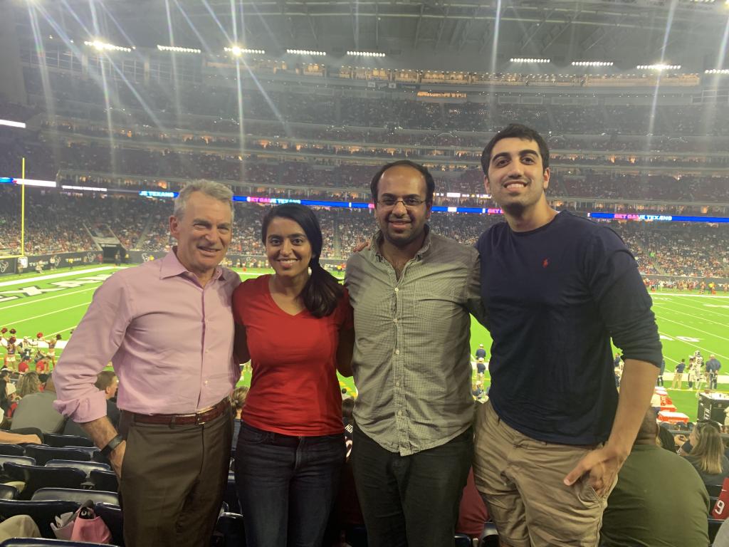 Dr. Lerner takes his social group out for some Houston Astros, 2019.