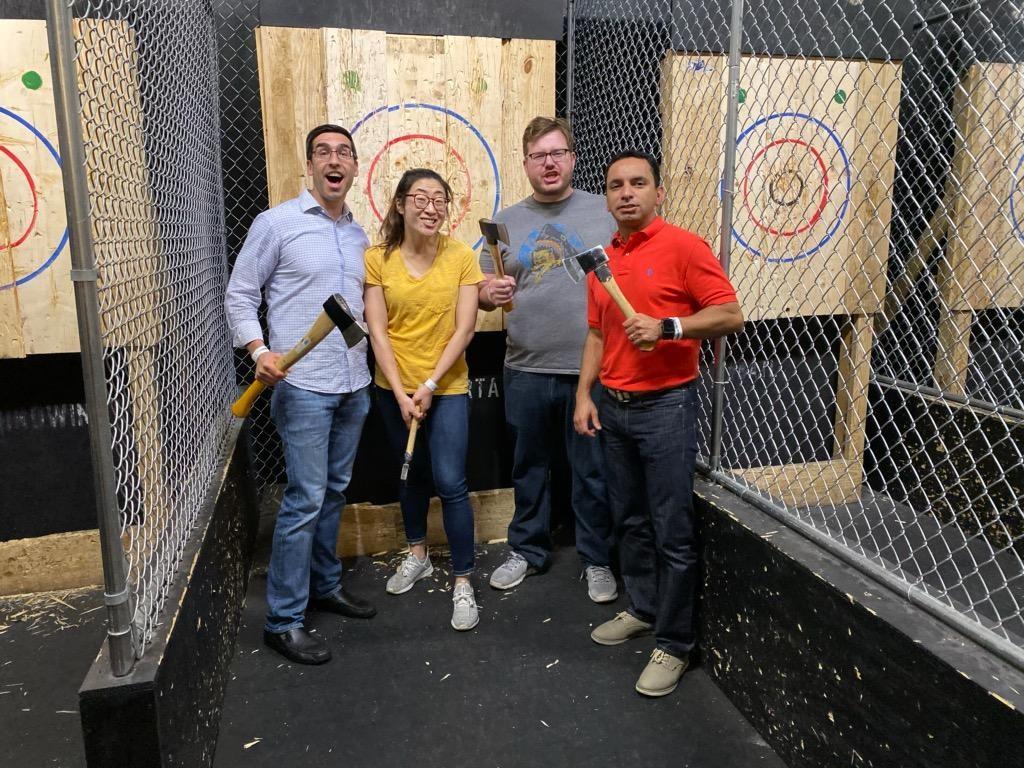 Dr. Mayer and his social group go out for some stress relief, 2019