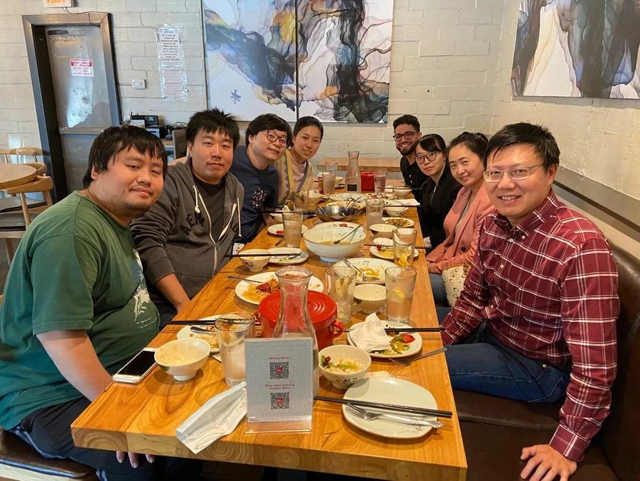 Wang Lab team lunch.