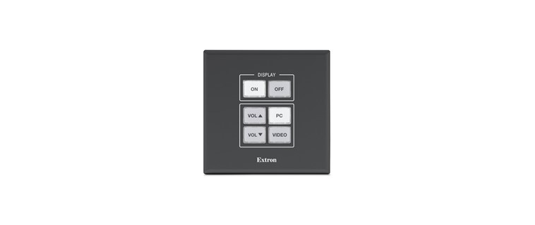 Touch panel (for power, source, control, volume)