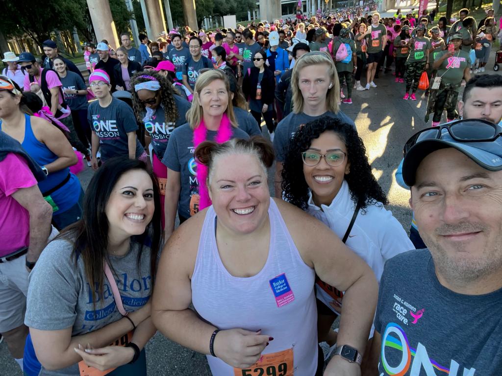Breast Center faculty, staff and trainees participated in the Susan G. Komen Race for the Cure.