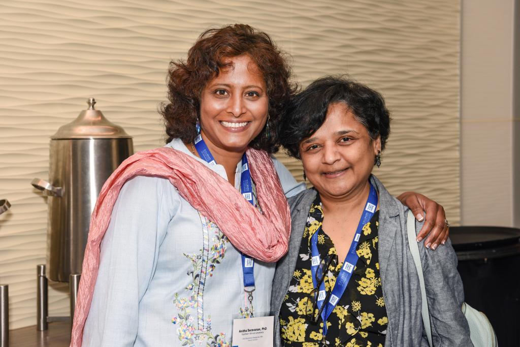 Anitha Saravanan and Anjana Saxena at the Biomedical Researcher Faculty Summit