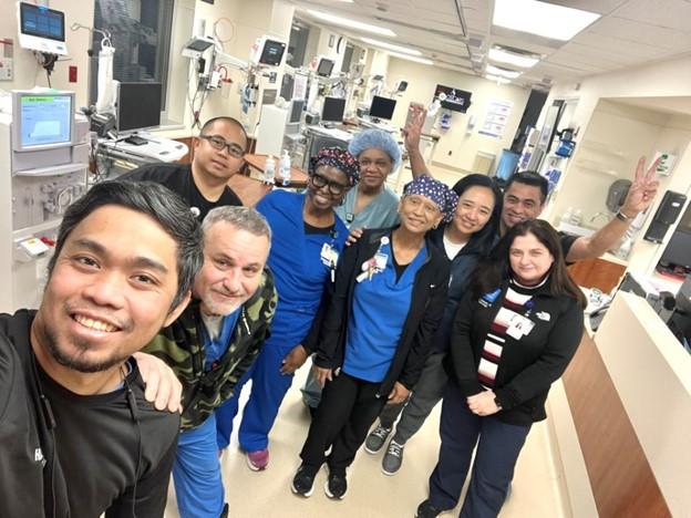 doctors standing together smiling