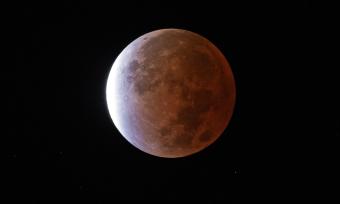 Full moon called a Beaver Moon, taken on Nov. 19, 2021