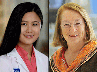 Winnie Zou and Dr. Mary Estes