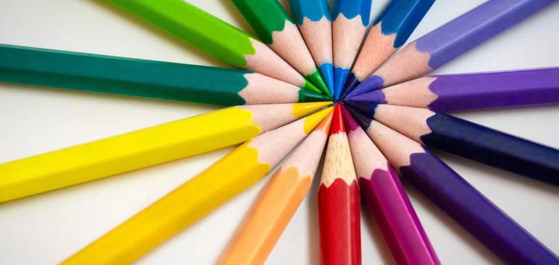 Image of color pencils. Image of color pencils.