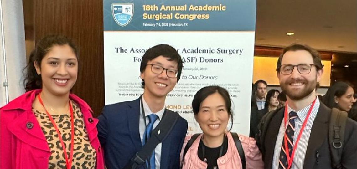 Surgery Residents with Dr. Christy Chai at the 18th annual ASC meeting.