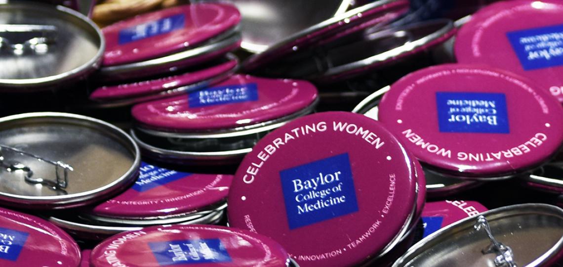 Women's History Month buttons.