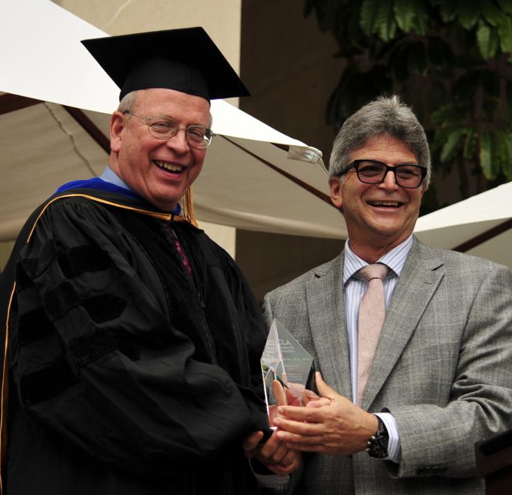 Richard Buller Receiving the UCLA Dept of Chemistry & Biochemistry Alumus of the Year Award 2016
