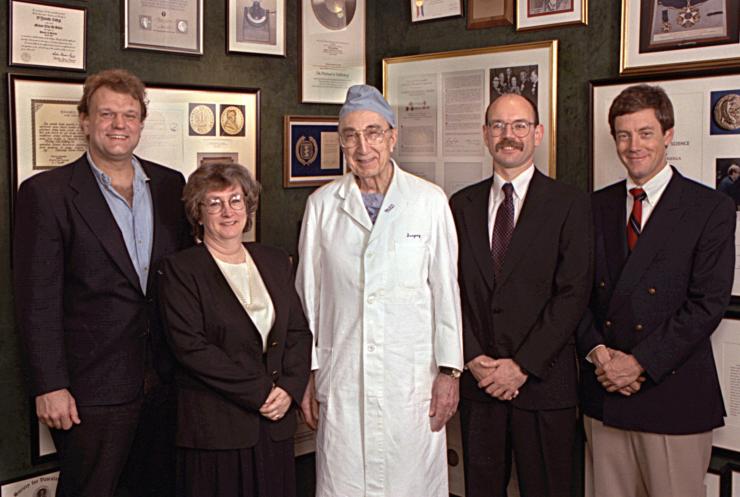 Winners of the 1995 Michael E. DeBakey, M.D., Excellence in Research Awards.