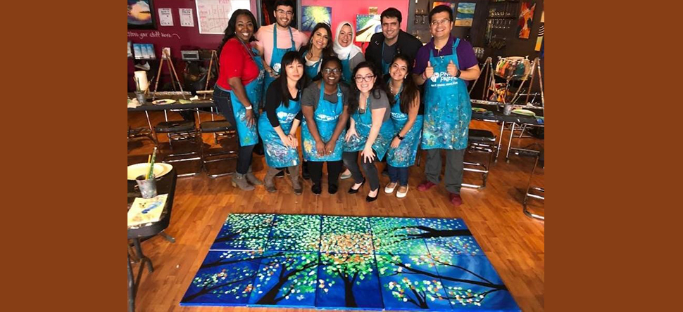 The Badr Lab took a break from work and headed out for a evening of painting fun.