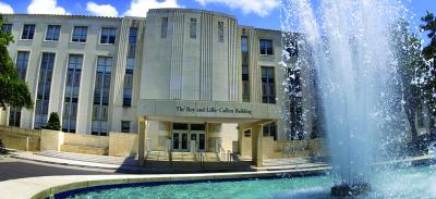 Baylor College of Medicine entrance - Alkek Fountain