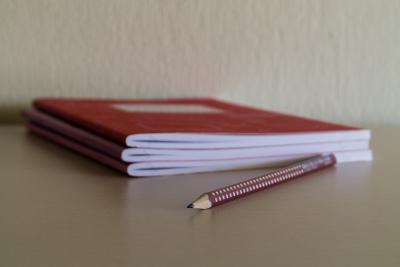 Back to School notebooks and pencil 