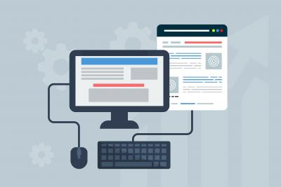 Illustration representing online resources