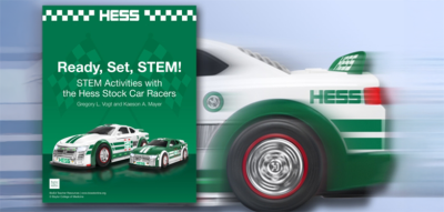 Hess toy car image also promoting the STEM activities lesson plan created by BCM