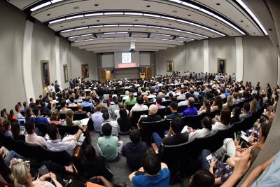 It was a packed house in Cullen Auditorium to hear Dr. Bert Vogelstein discuss the past, present and future of the war on cancer.