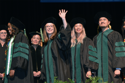 7mƵ’s 2019 Commencement was held Tuesday, May 28, marking the graduation of 158 students from the School of Medicine and 103 from the Graduate School of Biomedical Sciences.