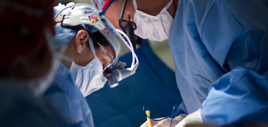 Dr. Eugene Kim in surgery