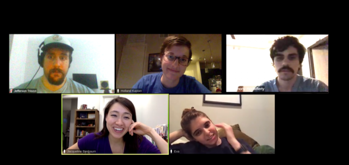 Internal Medicine chief residents meeting via Zoom.