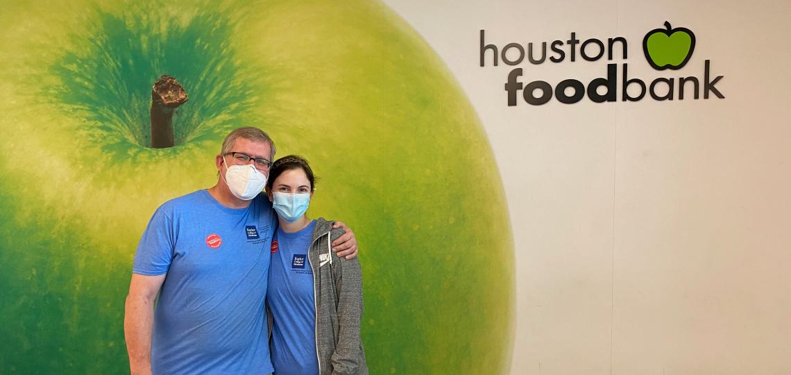 APPs volunteering at the Houston Food Bank
