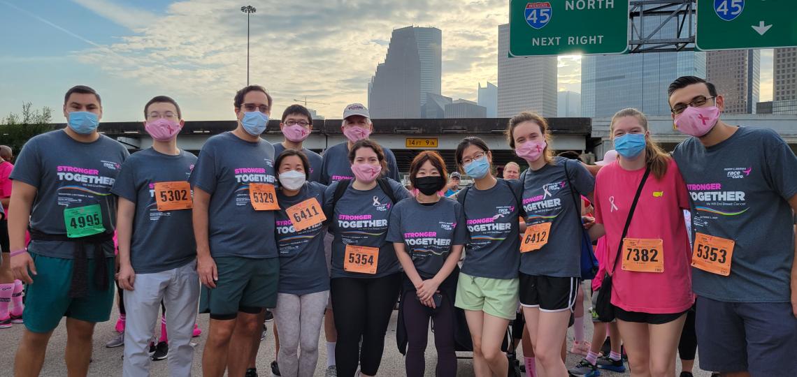 Echeverria lab participates in the Komen Race for the Cure