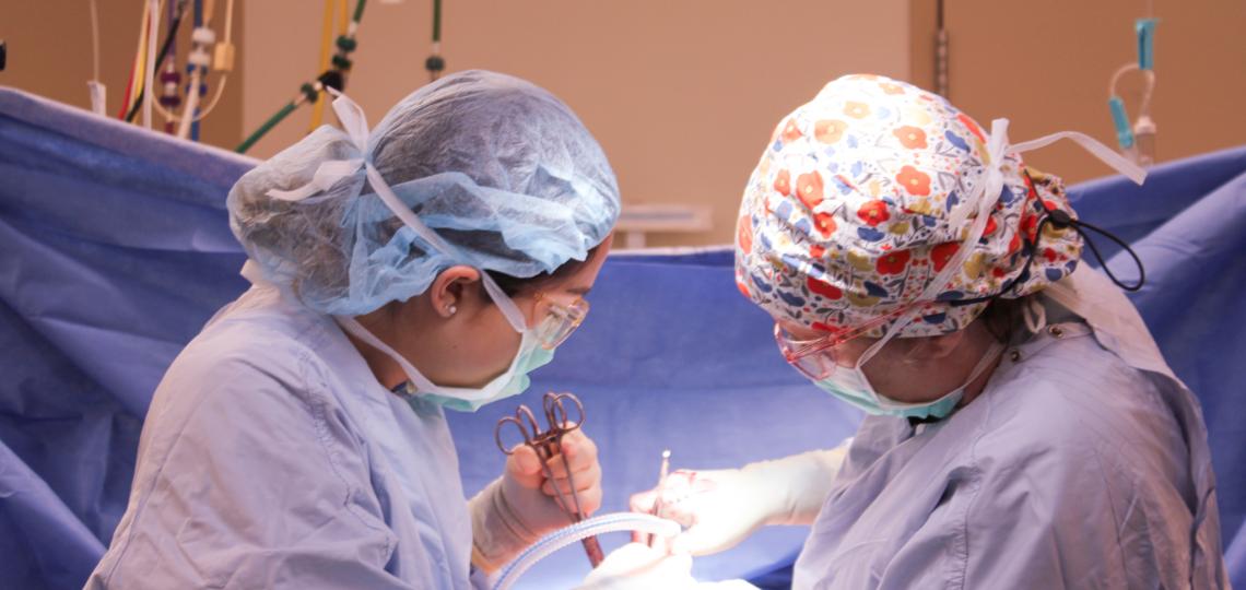 Plastic surgery intern in the OR