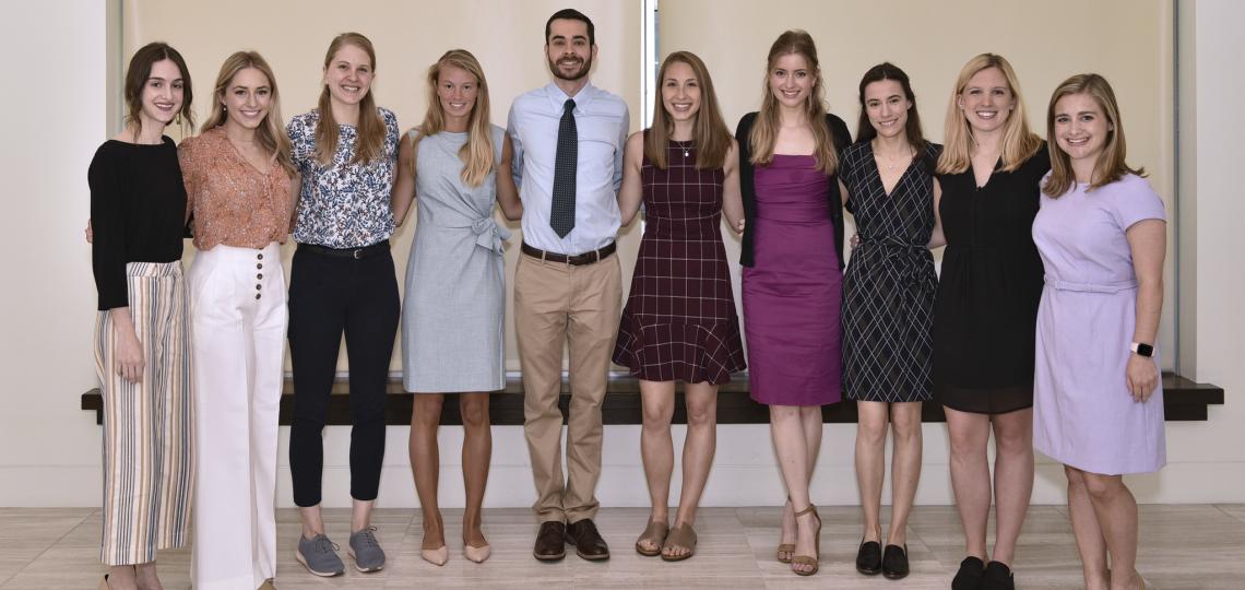 Junior medical student inductees into Texas Beta Chapter of Alpha Omega Alpha Honor Medical Society