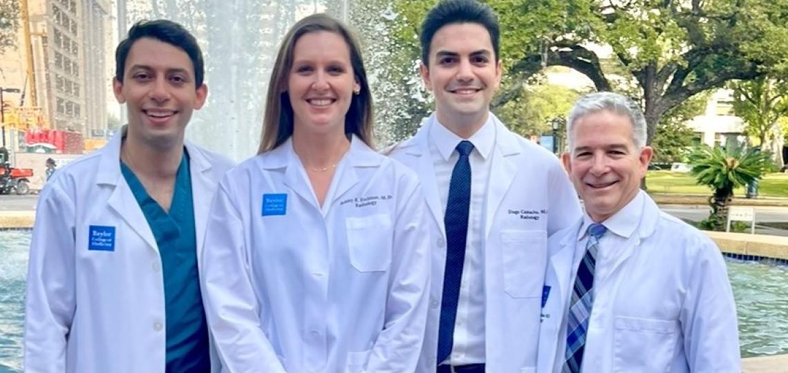 2022-23 Chief Residents: Ashkan Berenji, Ashley Etchison and Diego Camacho with Program Director, Pedro Diaz-Marchan