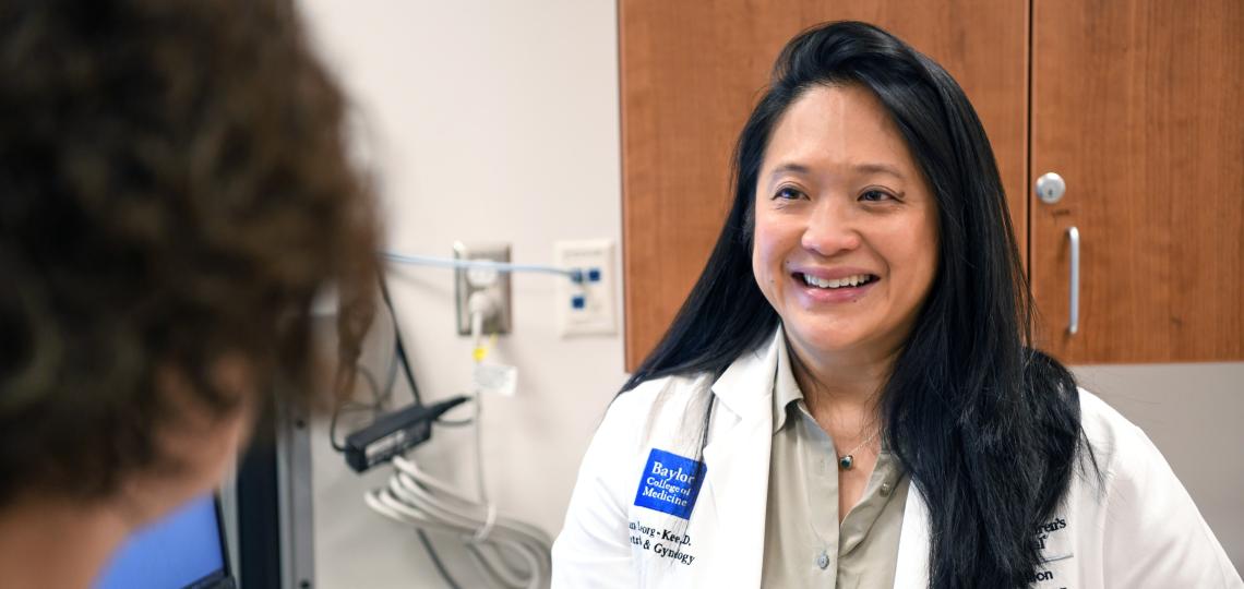 The director of one subspecialty in Obstetrics and Gynecology, Dr. Susan Leong-Kee provides expert care for a gynecology patient.