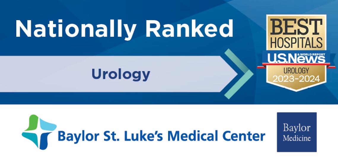 Recognized as a Best Hospital for 2023-24 by U.S. News & World Report in Urology
