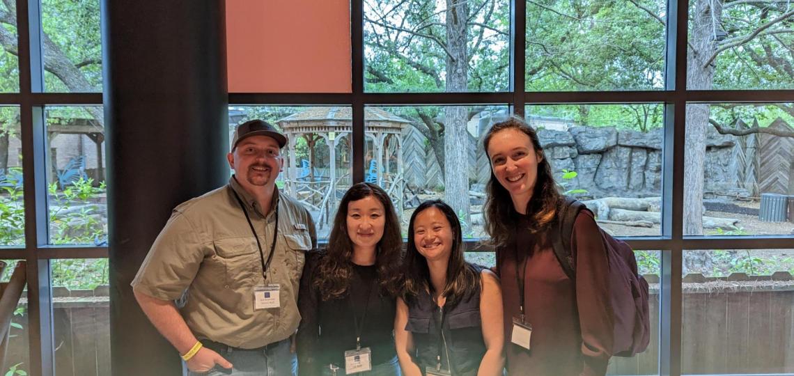 The lab attends the 2023 Molecular and Cellular Biology Retreat at the Houston Zoo
