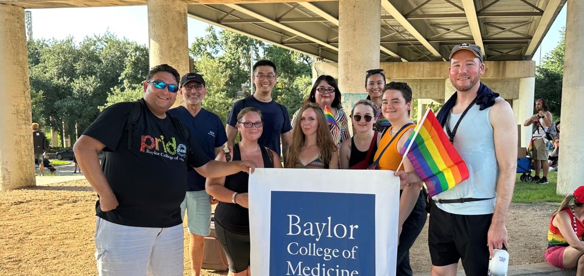 Baylor representing at the Houston 2023 Pride Parade on June 24