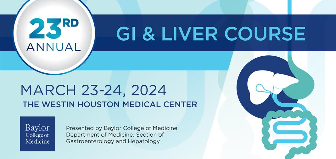 Flyer for the 2024 Gastro & Hepatology Save the Date - March 23-24, 20024