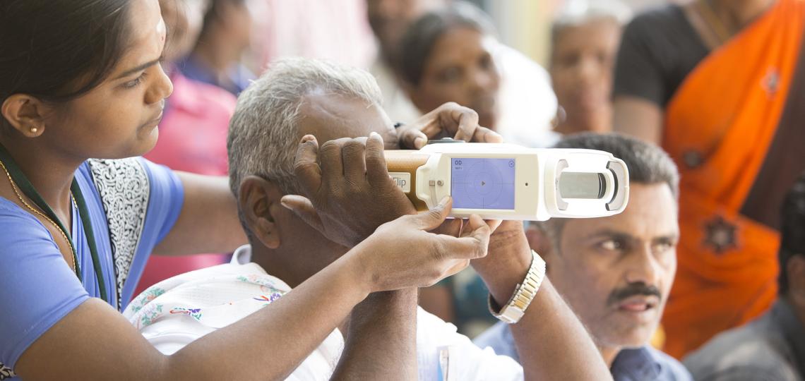 QuickSee in public vision care outreach in India