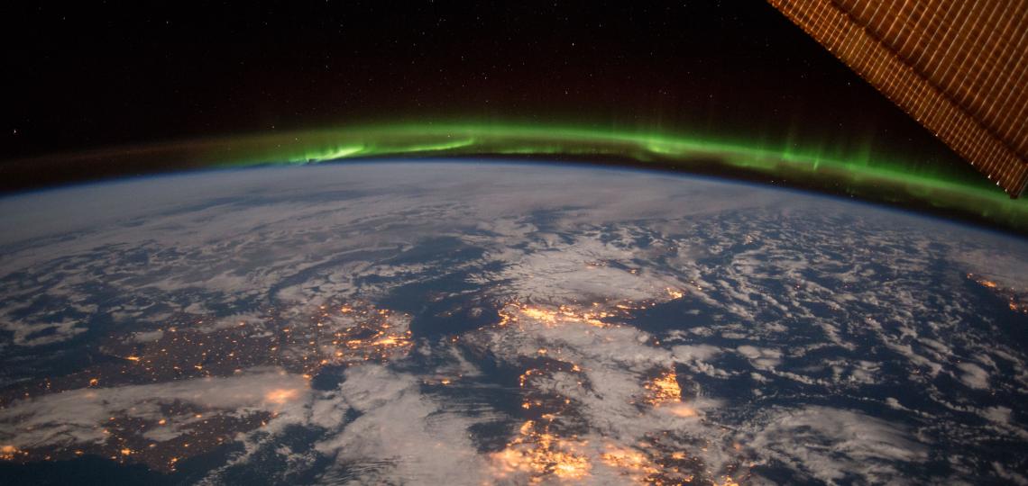 Ireland and the United Kingdom as seen from space. 