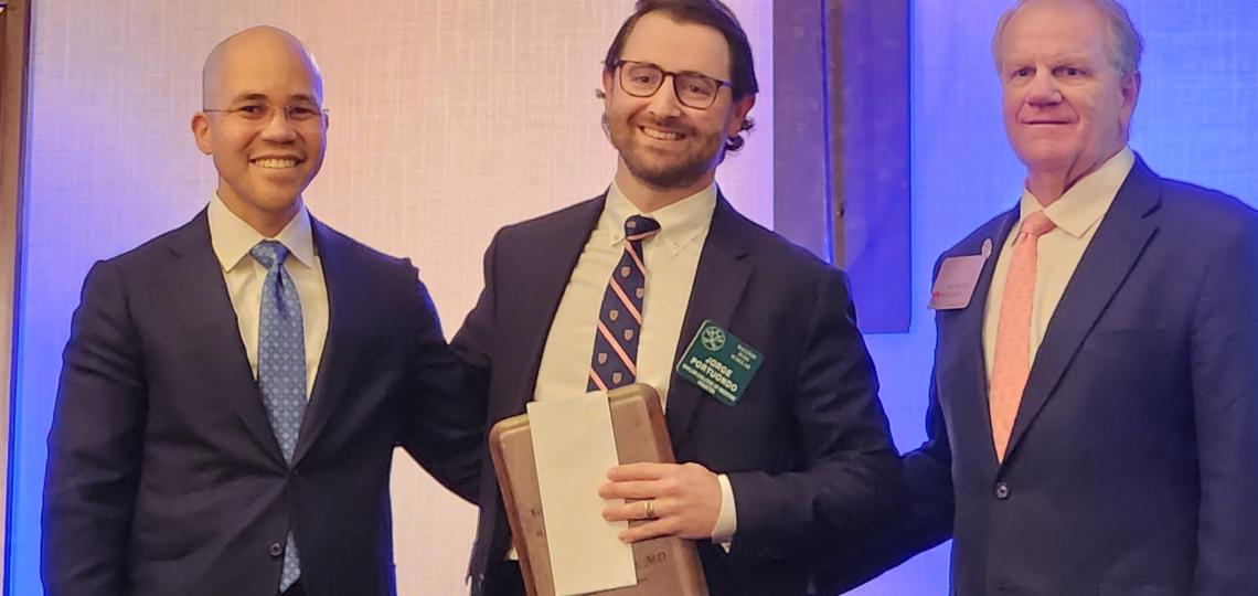Dr. Jorge Portuondo, chief resident in general surgery, was honored by the Texas Surgical Society as a Raleigh R. Ross Scholar at the 2023 Texas Surgical Society Meeting.