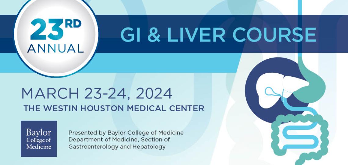 invitation with date and location of gi & liver course