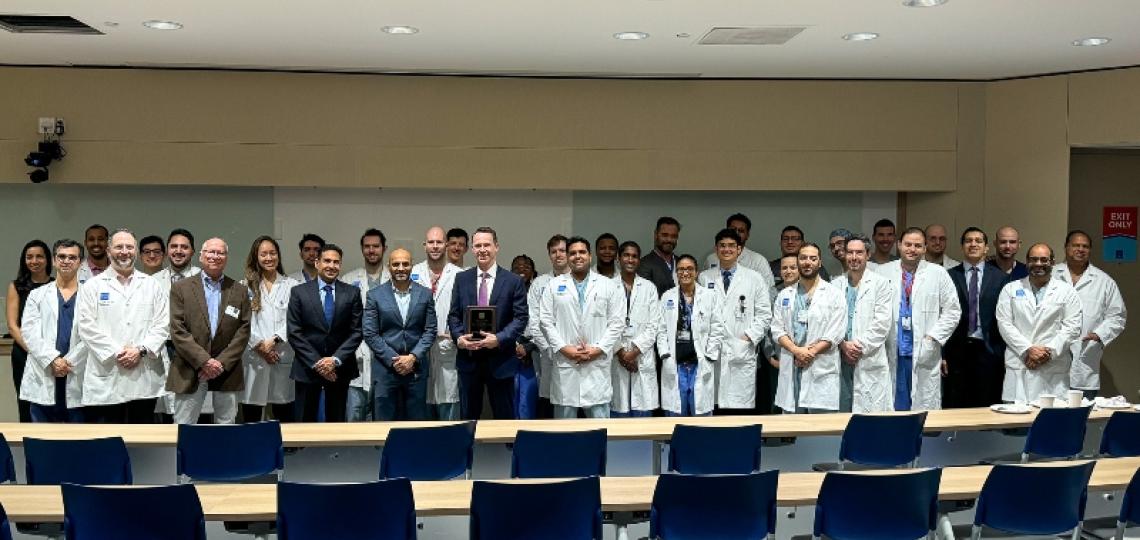BCM Neurosurgery residents and faculty with Dr. Ian Dunn