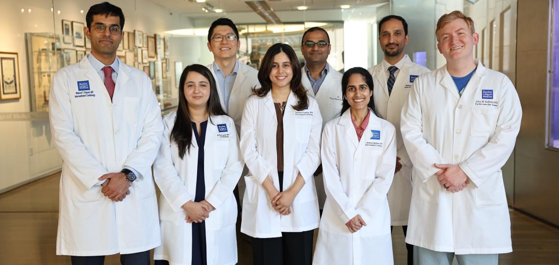 interventional cardiology fellows photo with faculty