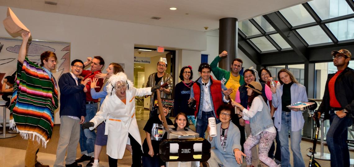Halloween 2015 was celebrated with a cast of characters from Back to the Future