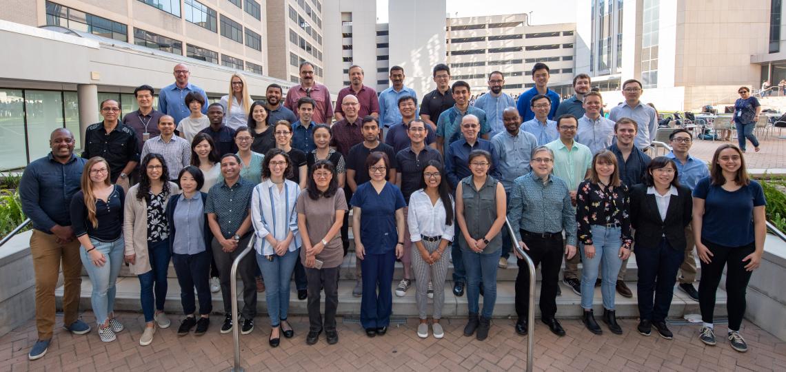 CDD Team as of July 2019. The team members from a diverse set of backgrounds work together toward novel therapeutics. View a full list of member research labs.