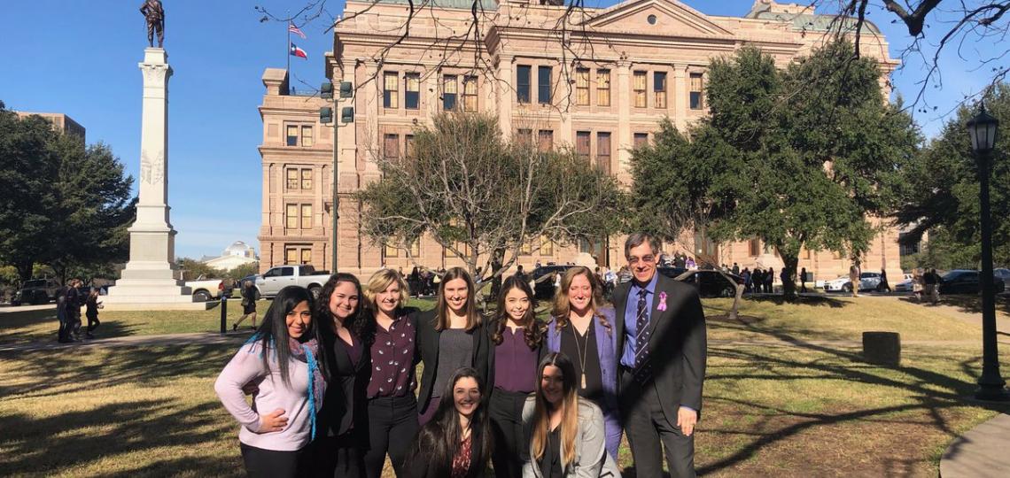 Genetic counseling students traveled to Austin to participate in March of Dimes Texas Lobby day.