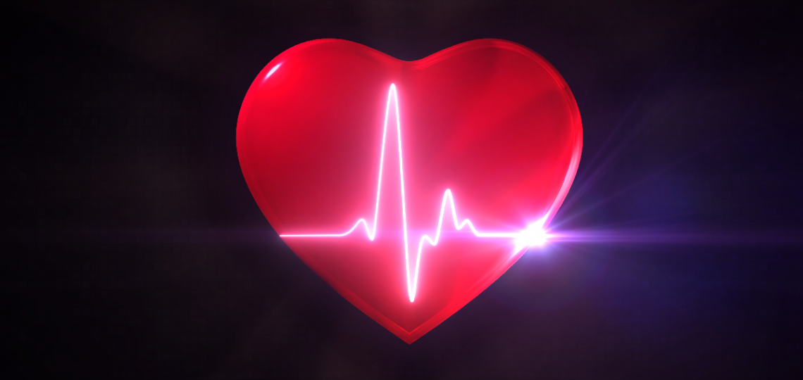 Heart with EKG