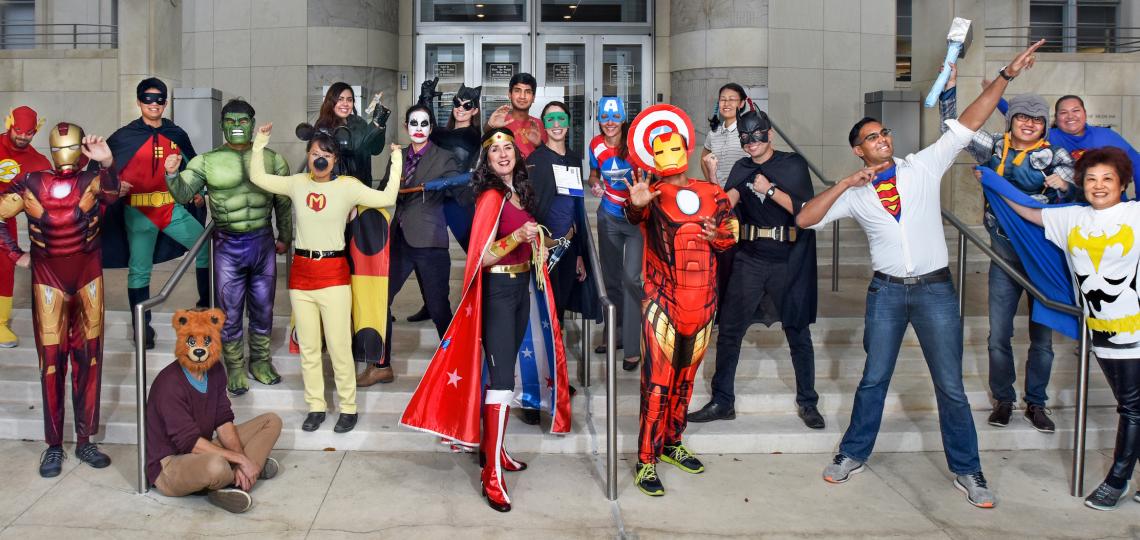 Superheroes took over the Goodell Lab for Halloween 2017.