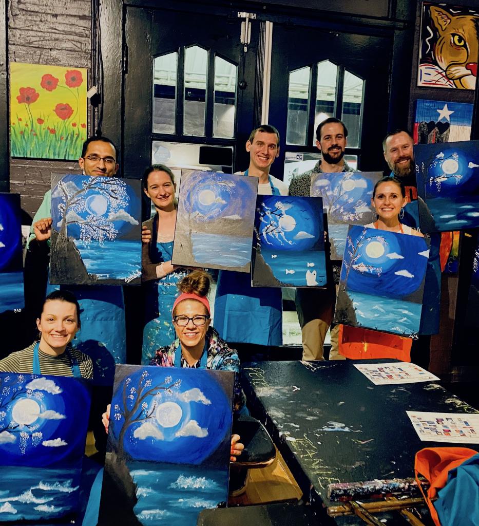Paint night! This was pre-COVID; remember those days?