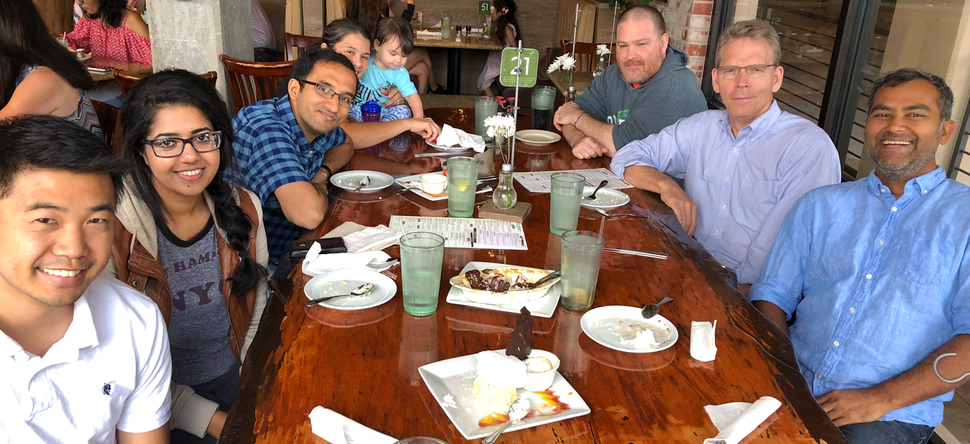Lab Lunch Cooper lab members had a lunch outing to celebrate Ravi Singh's Cell Reports paper.