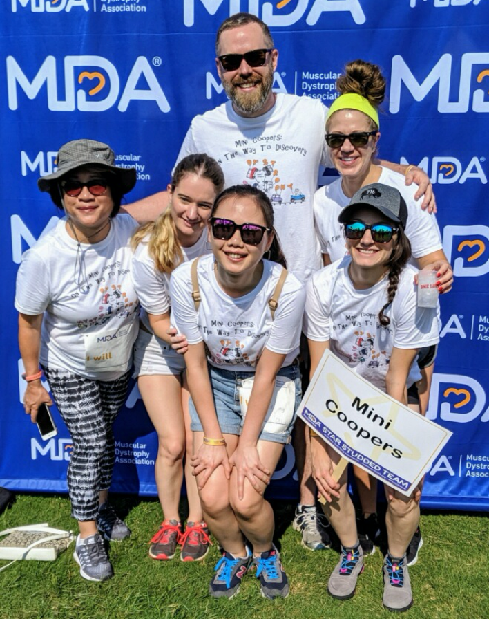 Members of the Cooper Lab participated in the 2019 Houston MDA Walk.
