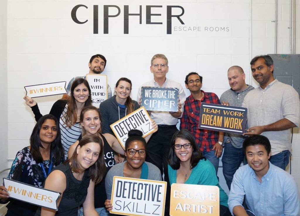 We escaped with less than one minute remaining. Team work did the trick.